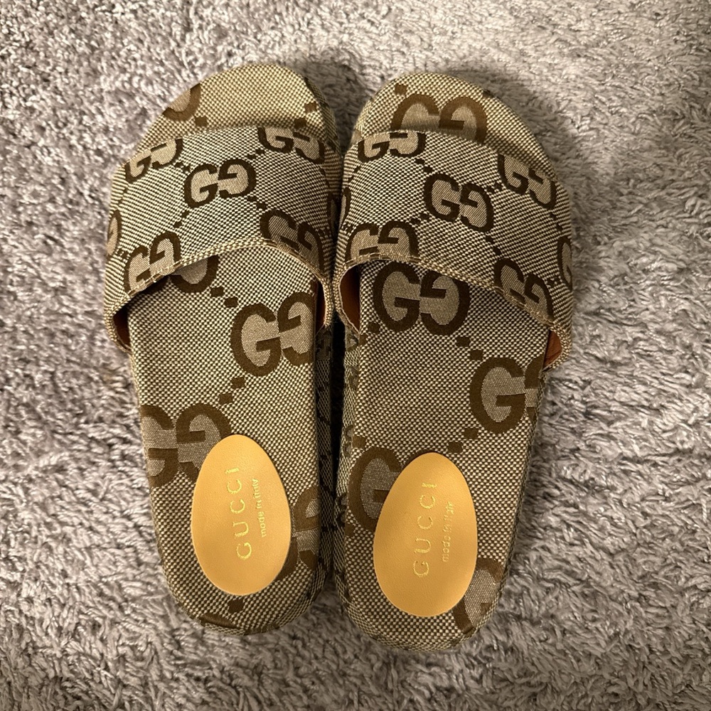 Gucci platform Slide Sandals